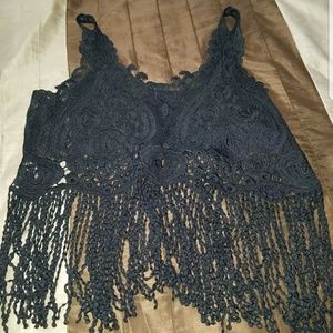 New see through crop top